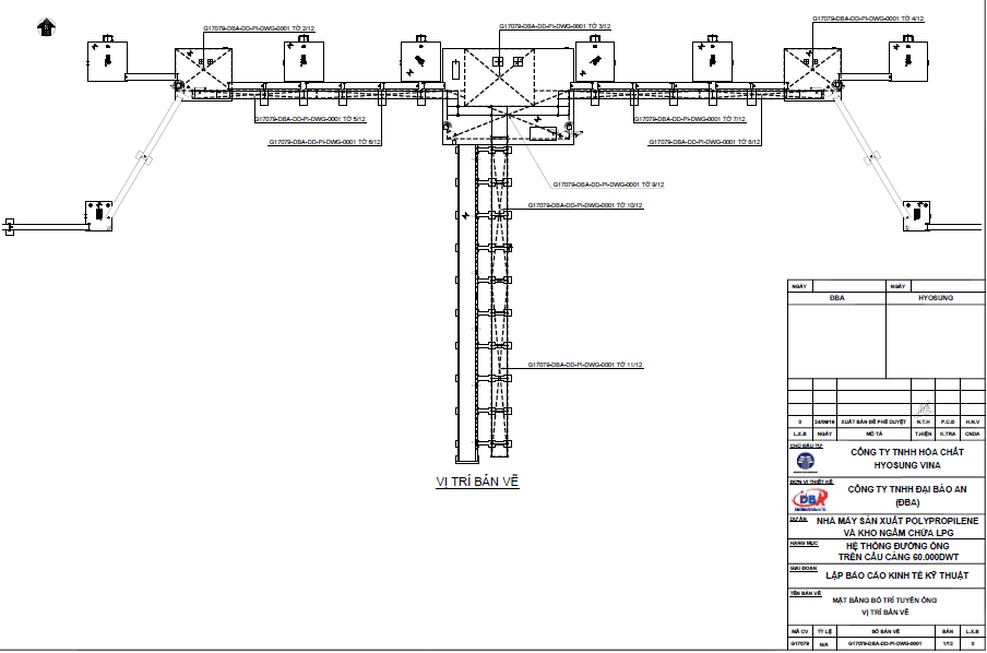 Dự án HYOSUNG PP4 – Hạng mục đường ống công nghệ trên cầu cảng.
